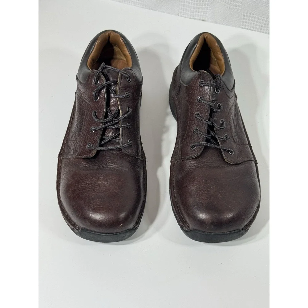 Red Wing Mens 9.5 D Safety Toe Oxfords Brown‎ Leather Work Shoes